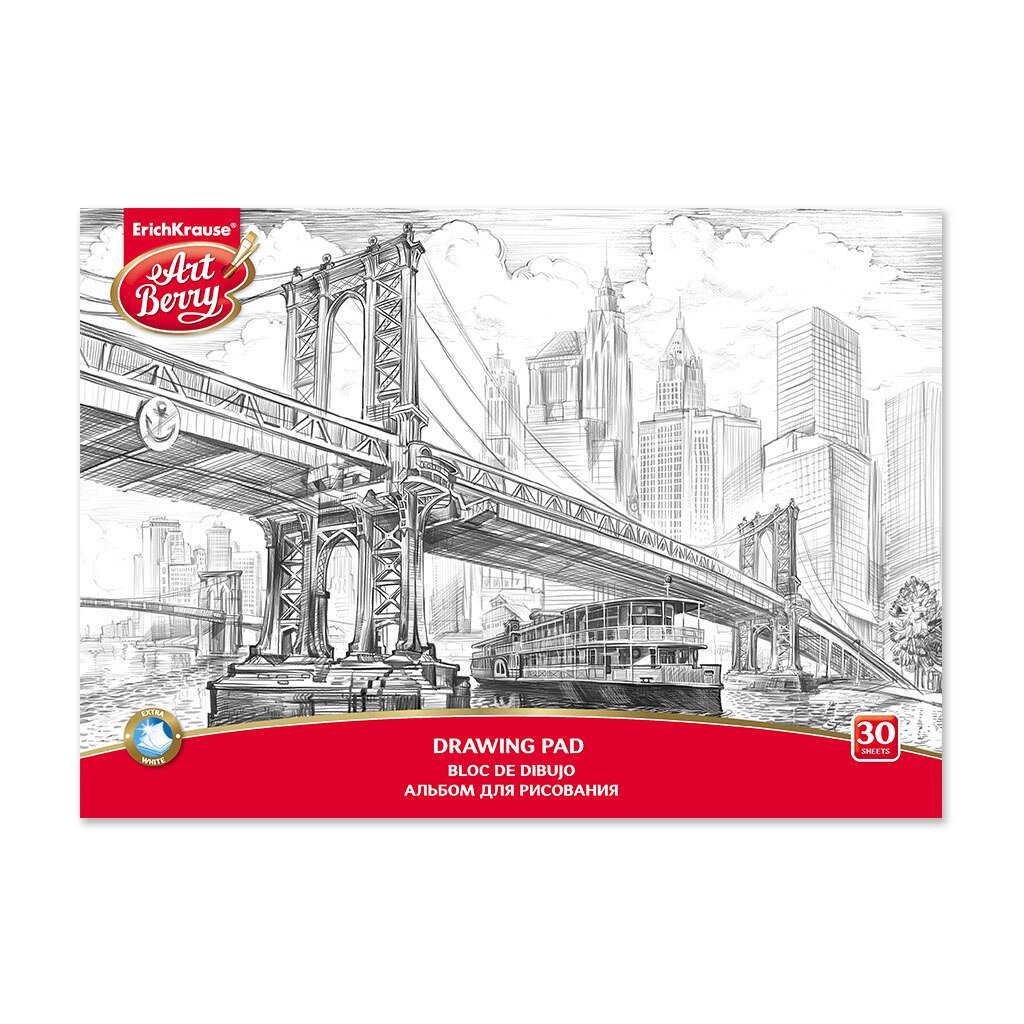 Bloc desen, A4 New York, 120 gr/mp, 30 coli